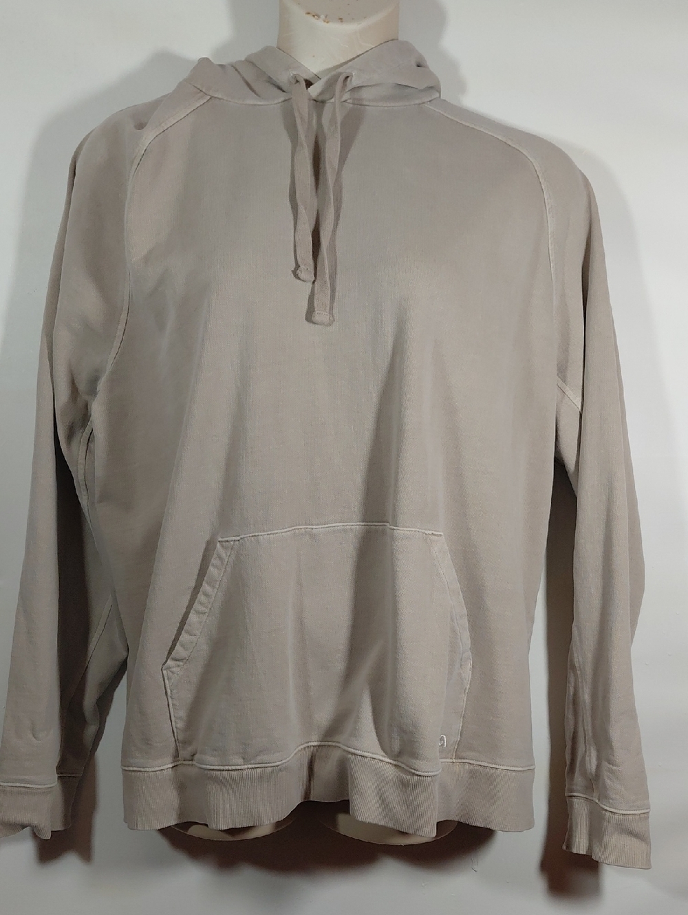 VRST 100% Cotton Pullover Neutral Beige Kangaroo Pocket Hoodie XXL